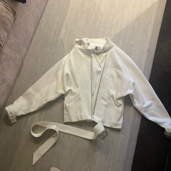 Iro white biker jacket - Picture 2 of 8